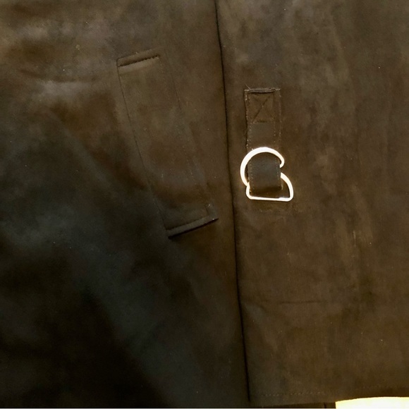 Kut From the Kloth Faye long black faux suede blazer. .Size large. - Picture 5 of 8